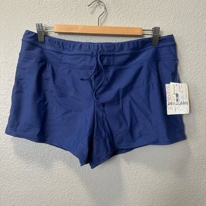 24 & Ocean Swimwear Solid Shorts with underwear attached. NWT